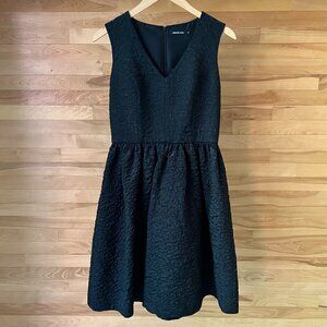 🖤 Éditions de Robes – Elegant black jacquard dress (Size S/6)